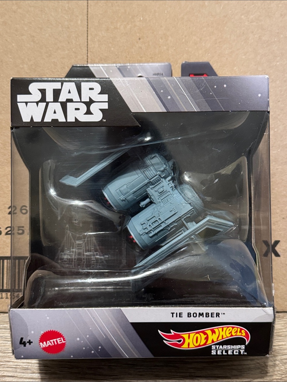 Star Wars Hot Wheels Starships Select TIE Bomber Die-Cast Model - Gray